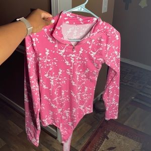 Large Pink bodysuit with white splats